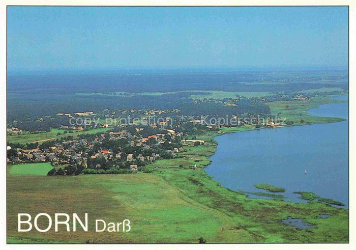Born Darss Mecklenburg-Vorpommern Darss Luftbild Bodden Kueste Wald Dorfansicht
