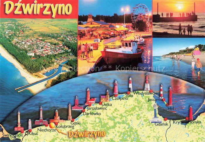 Dzwirzyno Kolberger Deep Ostseebad Kolobrzeg Kolberg PL Ostsee Hafen Boot Riesen