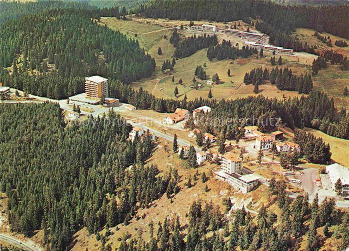 Pamporovo Pamporowo BG Bergkurort Fliegeraufnahme Hotels Nadelwald Skipiste Hoch