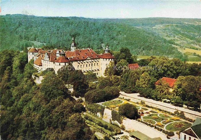 Schloss Langenburg Schloss Hohenloher-Land Schlossgarten Terrassen Waldtal Baroc