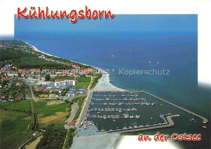 KueHLUNGSBORN Ostseebad Ostseebad Fliegeraufnahme Yachthafen Marina Ostsee Stran