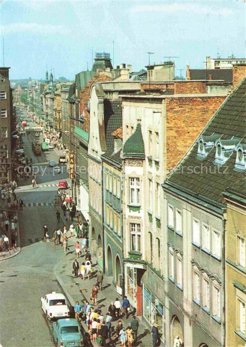 GLIWICE Gleiwitz PL Ulica-Zwycięstwa Rynek Strassenszene Passanten Autos Altstad