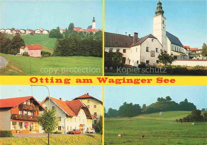 Otting Waging See Traunstein Bayern Waginger-See Kirche Dorfansicht Dorfstrasse