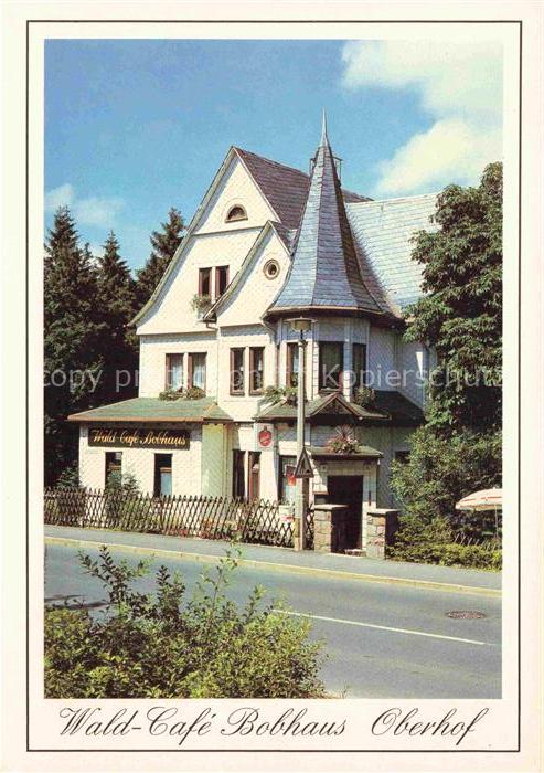 Oberhof Thueringen Wald-Café-Bobhaus Cafe Gasthaus Wald Strasse Gruenderzeitvill