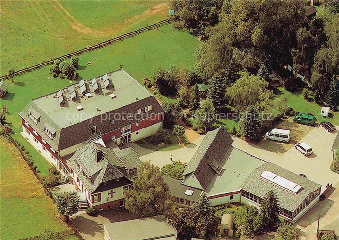 Reudnitz Mohlsdorf Greiz Thueringen Christliche-Ferienstaette Fliegeraufnahme Bu