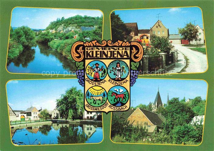 Kleinjena Naumburg Sachsen-Anhalt Saale Fluss Dorfansicht Kirche Wappen Grosswil