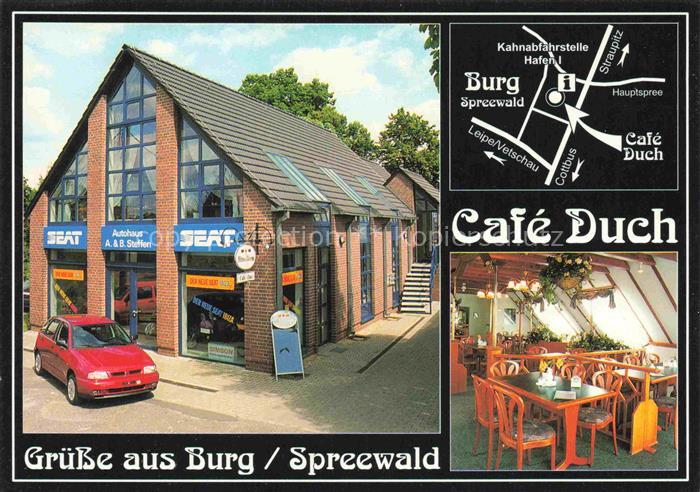Burg Kauper Café-Duch Autohaus-Steffen SEAT Am-Hafen Spreewald Kahnabfahrstelle