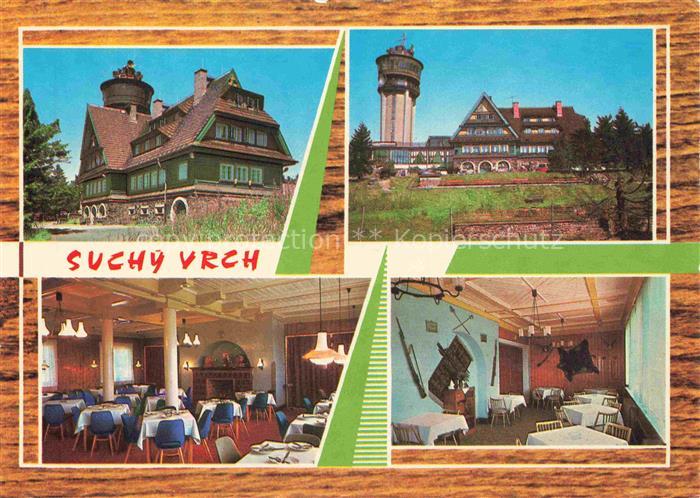 Suchy Vrch u Jablonneho Orlici CZ Bergchalet Aussichtsturm Orlické-hory Restaura