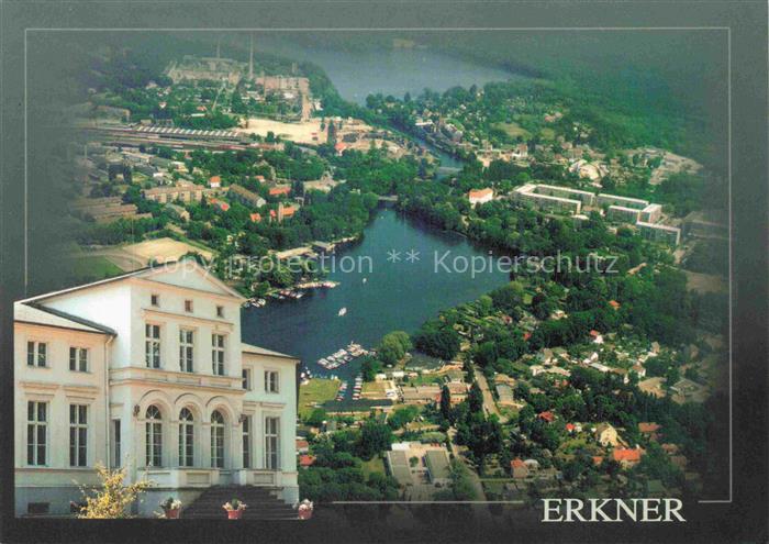 Erkner Oder-Spree Brandenburg Daemeritzsee Fliegeraufnahme Stadtpanorama Villa Y