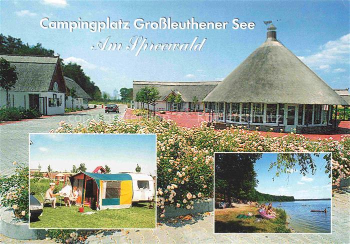 Gross Leuthen Grossleuthen Dahme-Spreewald Brandenburg Campingplatz Grossleuthen