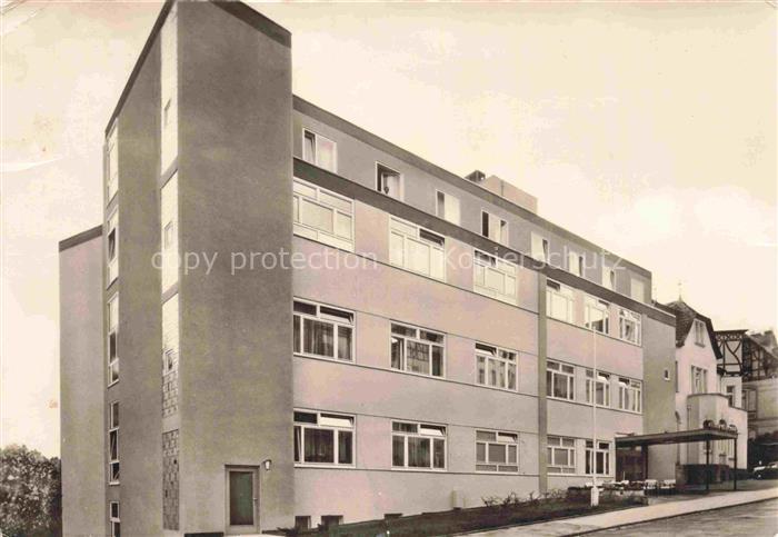 BAD WILDUNGEN Hessen Sanatorium Klinik Glueckauf Mehrgeschossgebaeude Fachwerkha
