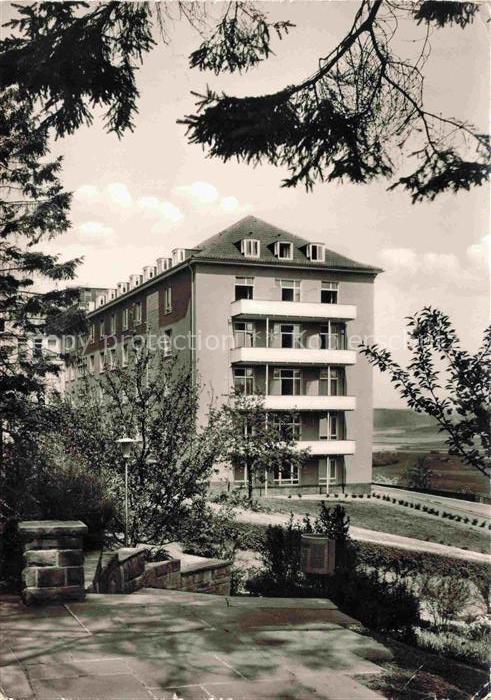 Wehrda Marburg Lahn Diakoniekrankenhaus Kurgebaeude Balkon Park Marburg Huegel