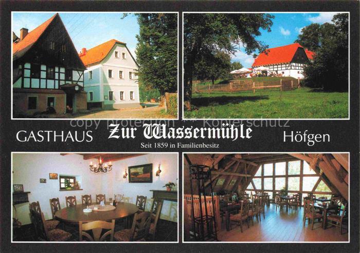 Hoefgen Grimma Sachsen Gasthaus Wassermuehle Fachwerkhaus Gaststube Speisesaal D
