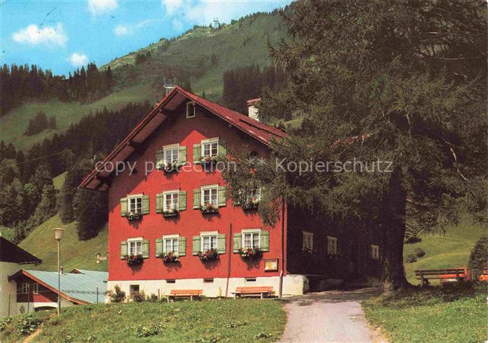 MITTELBERG Kleinwalsertal AT Meaner-Haus Bauernhaus Kleinwalsertal Berge Wald B