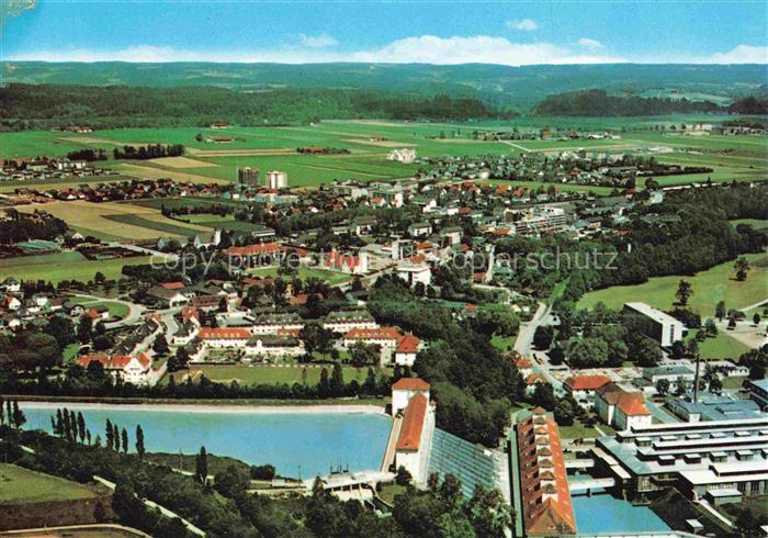Toeging Inn Bayern Luftbild Inn Stausee Industriegebaeude Ortsansicht Felder Wa