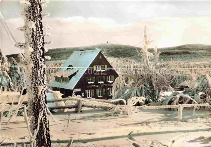 Torfhaus Altenau Harz Niedersachsen Sporthotel-Brockenblick Hotel Harz Schnee Wi