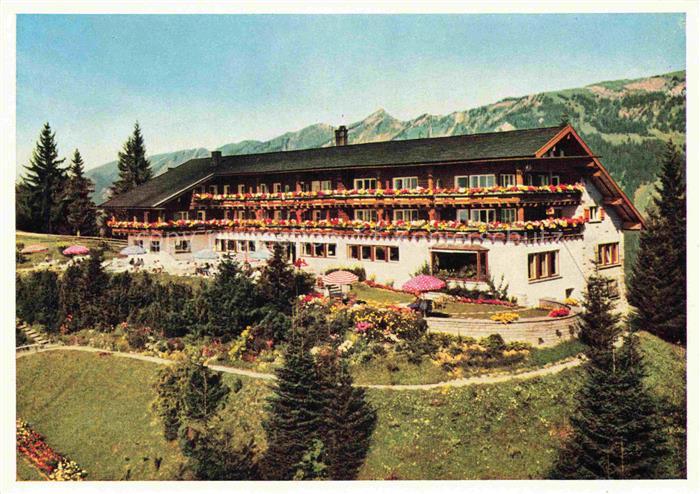 Alpe Eck 1260m Sonthofen Allgaeu Bayern Berghotel-Allgaeuer-Berghof Alpe-Eck Blu