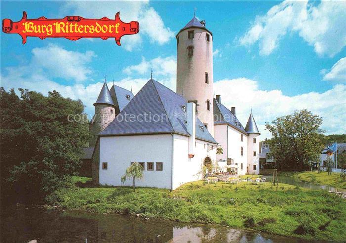 Rittersdorf Eifel Rheinland-Pfalz Burg-Rittersdorf Wasserburg Burgrestaurant Tur