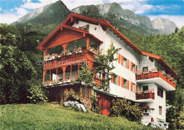BERCHTESGADEN Bayern Gaestehaus-Heinz Unterkaelberstein Alpenhaus Balkon Berge B