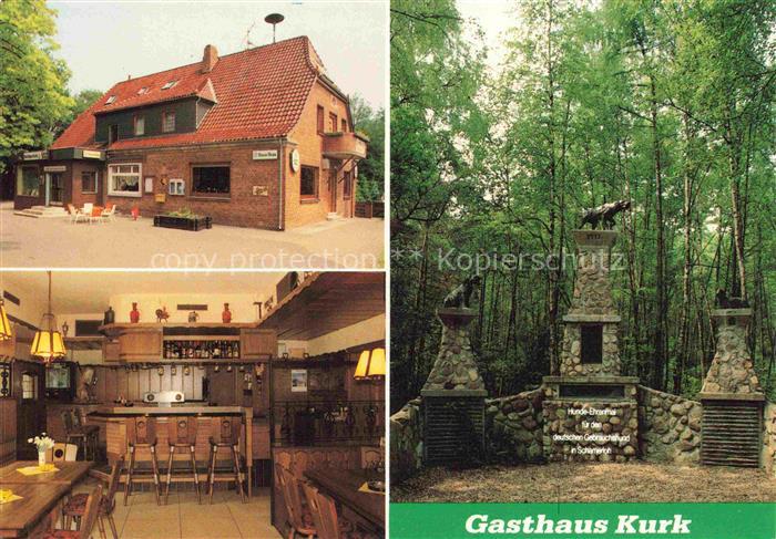 Warmsen Nienburg Niedersachsen Gasthaus-Kurk Schamerloh Hunde-Ehrendenkmal Gebra