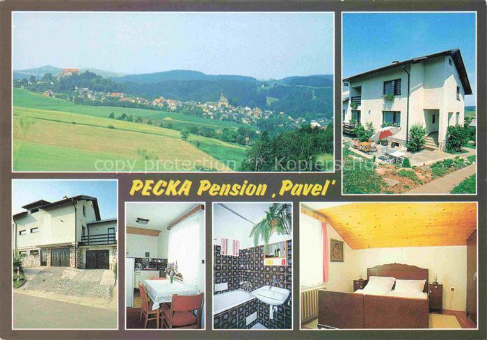 Pecka Pecce Nova Paka Neupaka Jicin Jitschin CZ Pension-Pavel Burg-Pecka Panoram