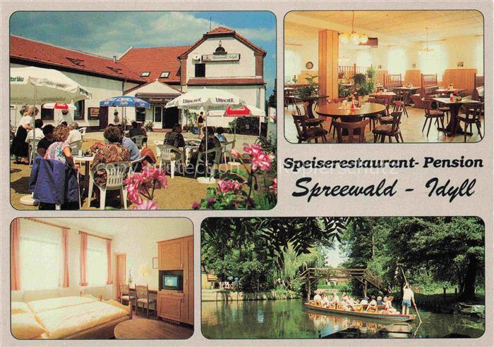 Luebbenau Spreewald Brandenburg Spreewald-Idyll Restaurant-Pension Biergarten Sp