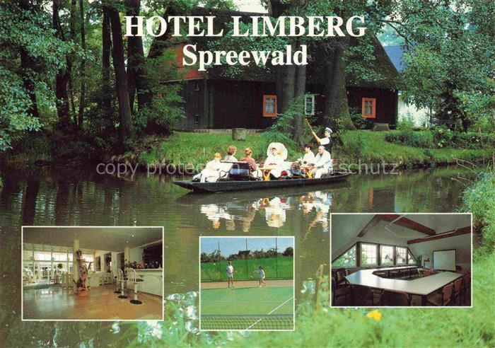 Limberg Kolkwitz Spreewald Brandenburg Hotel-Limberg Kahnfahrt Spreewald Tennisp
