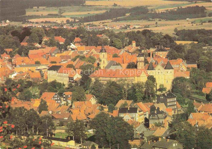 Schleusingen Thueringen Schloss Kirche Altstadt Fachwerkhaeuser Ziegeldaecher Fe