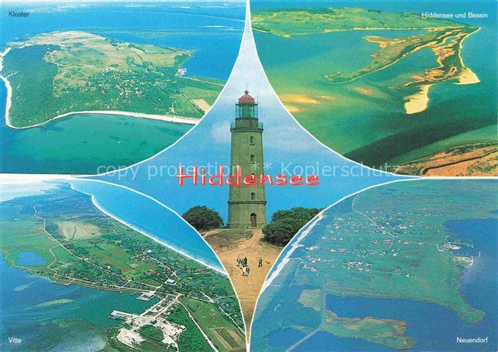 Insel Hiddensee Leuchtturm Kloster Vitte Neuendorf Dornbusch Ostsee Bodden Bessi