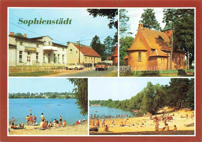 Sophienstaedt Marienwerder Bernau Brandenburg Ferienheim Sophienquell Kirche Kie