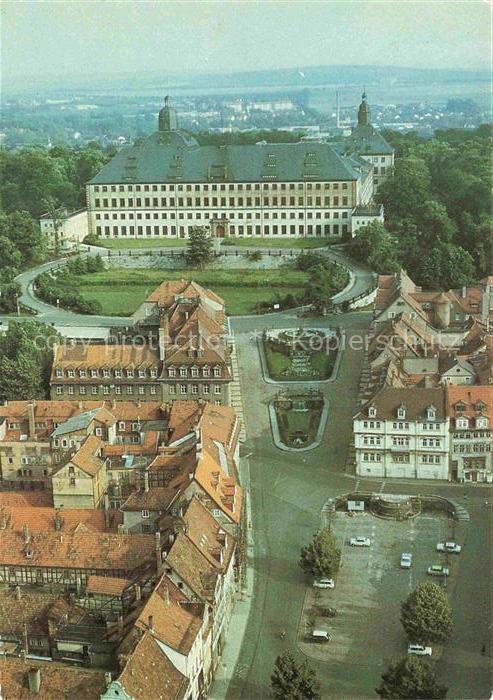 GOTHA  Thueringen Schloss-Friedenstein Brunnen Altstadt Luftbild Parkanlage
