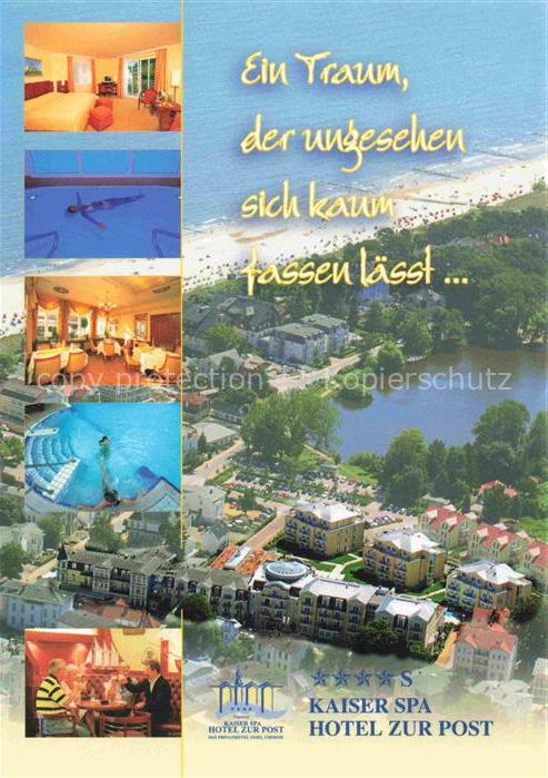 BANSIN Ostseebad Heringsdorf Mecklenburg-Vorpommern Kaiser-Spa-Hotel-zur-Post St