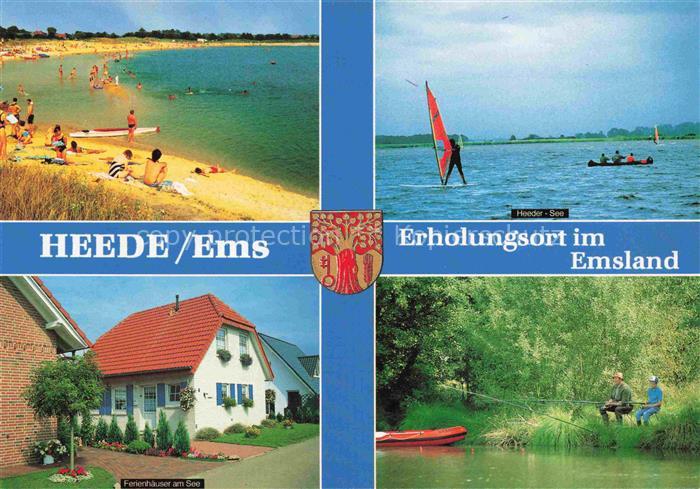 Heede Ems Niedersachsen Heeder-See Strand Windsurfen Ferienhaeuser-am-See Angler