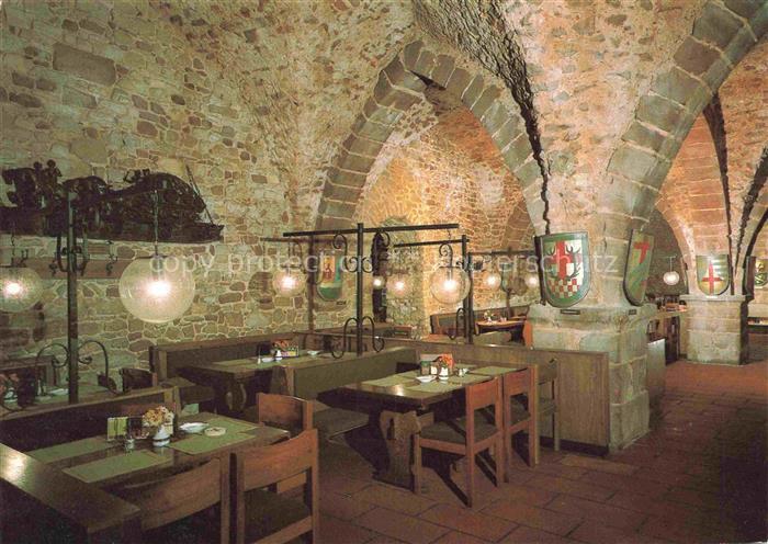 TRIER  CITY Restaurant-Cafe Historischer-Keller Kreuzgrat-Gewoelbe Wappenschilde