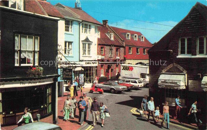 BRIGHTON  East Sussex UK The-Lanes Pump-House Casa-Pupo Strassenszene Passanten