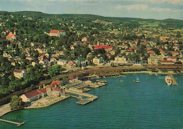 Starnberg Starnbergersee Bayern Fliegeraufnahme Starnberger-See Hafen Badeanstal