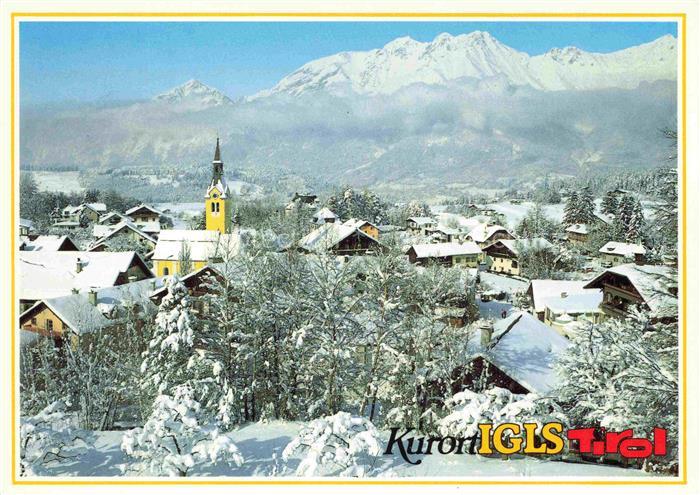 Igls Jgls Innsbruck Tirol AT Winterpanorama Kirche Schnee Berge Innsbruck Starkf
