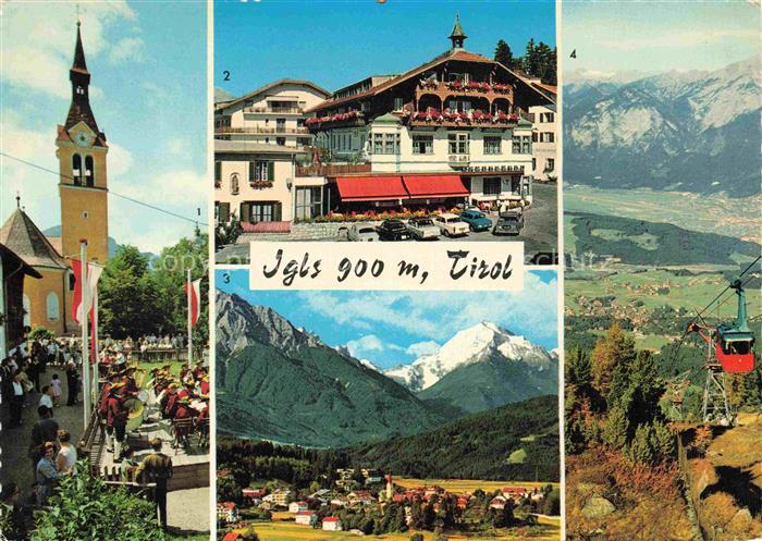 Igls Jgls Innsbruck Tirol AT Kirche Dorfmusik Sport-Hotel Patscherkofelbahn Serl