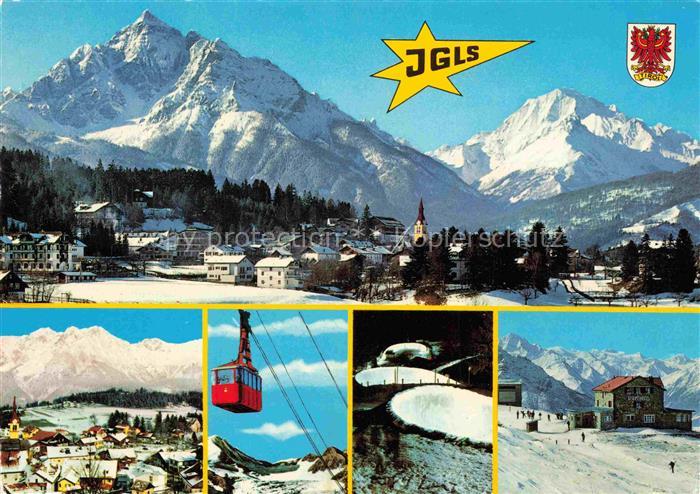 Igls Jgls Innsbruck Tirol AT Winterpanorama Bergdorf Seilbahn Patscherkofel Schn