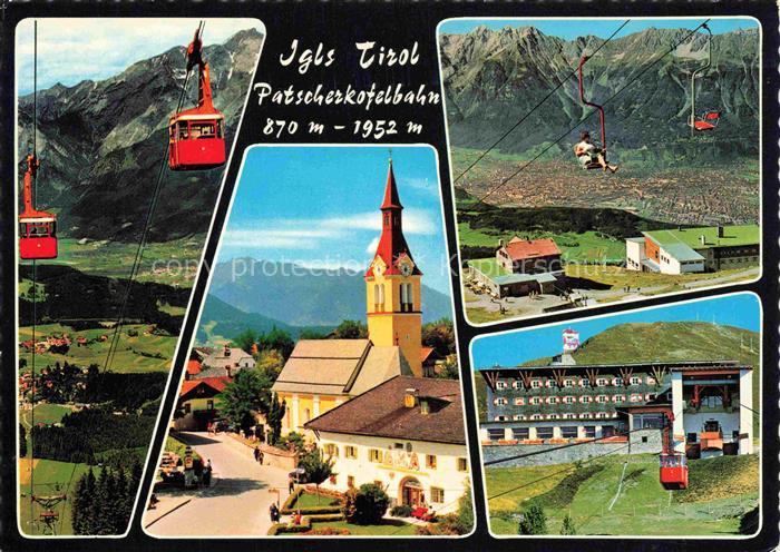 Igls Jgls Innsbruck Tirol AT Patscherkofelbahn Seilbahn Kirche Bergstation Kuror