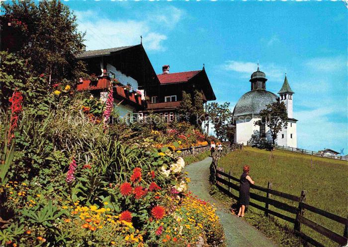 Oberau Tirol Wildschoenau Tirol AT Antonius-Kapelle Hochtal Wildschoenau Bauernh
