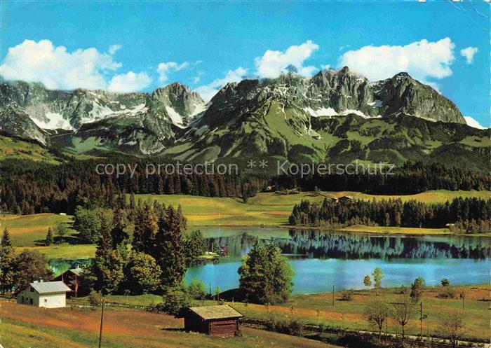 Schwarzsee Zemmgrund Zillertal Kitzbuehel Tirol AT Schwarzsee See Kaisergebirge