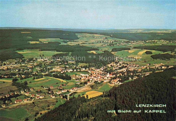Lenzkirch Hochschwarzwald BW Fliegeraufnahme Schwarzwald Kappel Dorf Wald Felder