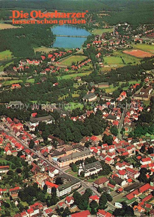 Clausthal-Zellerfeld Goslar Niedersachsen Fliegeraufnahme Oberharz Teich Heilkli