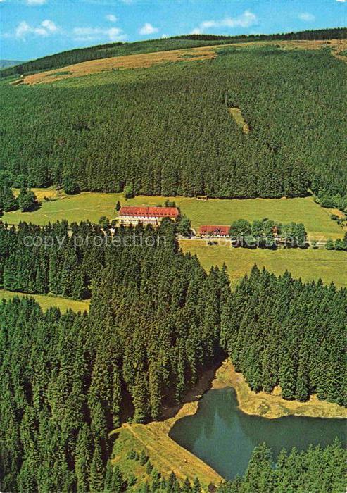 Festenburg Clausthal-Zellerfeld Oberharz Eisenbahner-Erholungsheim Fliegeraufnah
