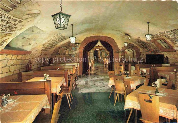 RueDESHEIM am Rhein Hessen Hotel-Weinhaus-Felsenkeller Gewoelbekeller Weinschaen