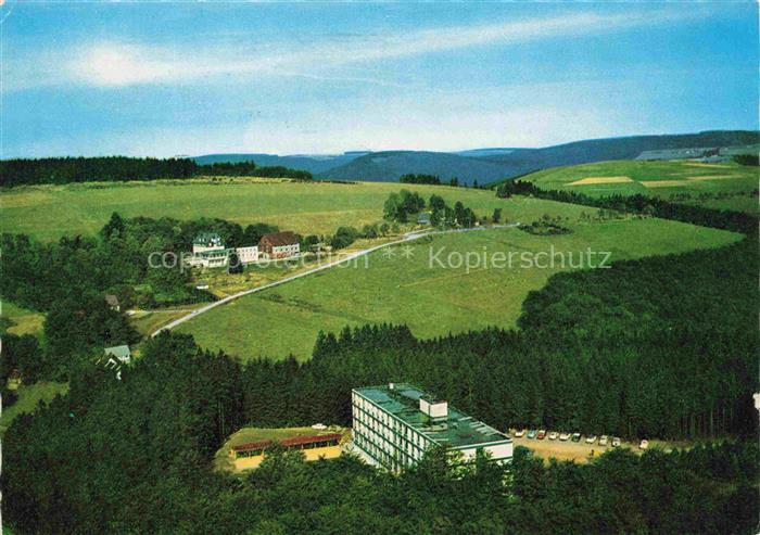Hoheleye Winterberg Hochsauerlandkreis NRW Luftbild Luftkurort Wald Wiesen Ferie