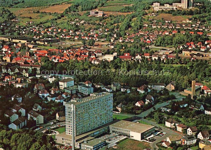 Rotenburg Fulda Hessen Verwaltungsfachhochschule Hochhaus Luftbild Stadtansicht