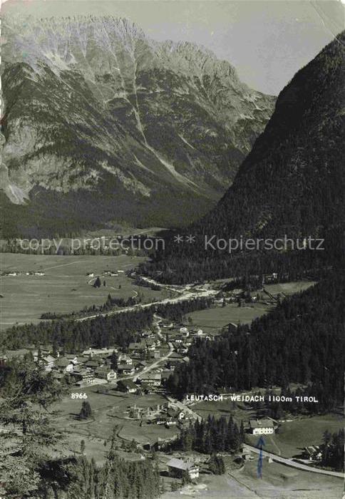 Weidach Leutasch Innsbruck Tirol AT Leutaschtal Ortsansicht Bergpanorama Tal Wal