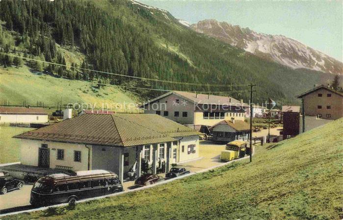Brennerpass 1372m Brenner Brennero Suedtirol IT Brennerpass Grenzbahnhof Postbus